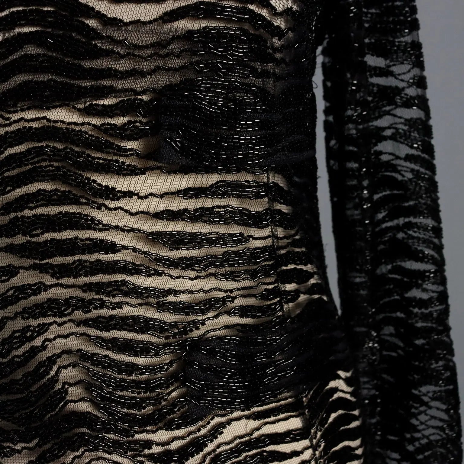 Vintage Dress Black Tulle UK Size 12 Italy 1980s - UK Size 12 | Clothing & House Linens | Vintage