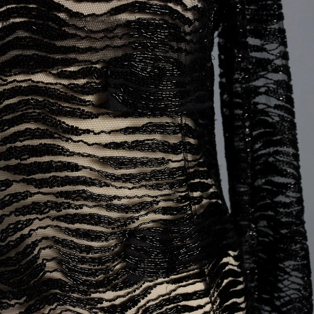 Vintage Dress Black Tulle UK Size 12 Italy 1980s - UK Size 12 | Clothing & House Linens | Vintage