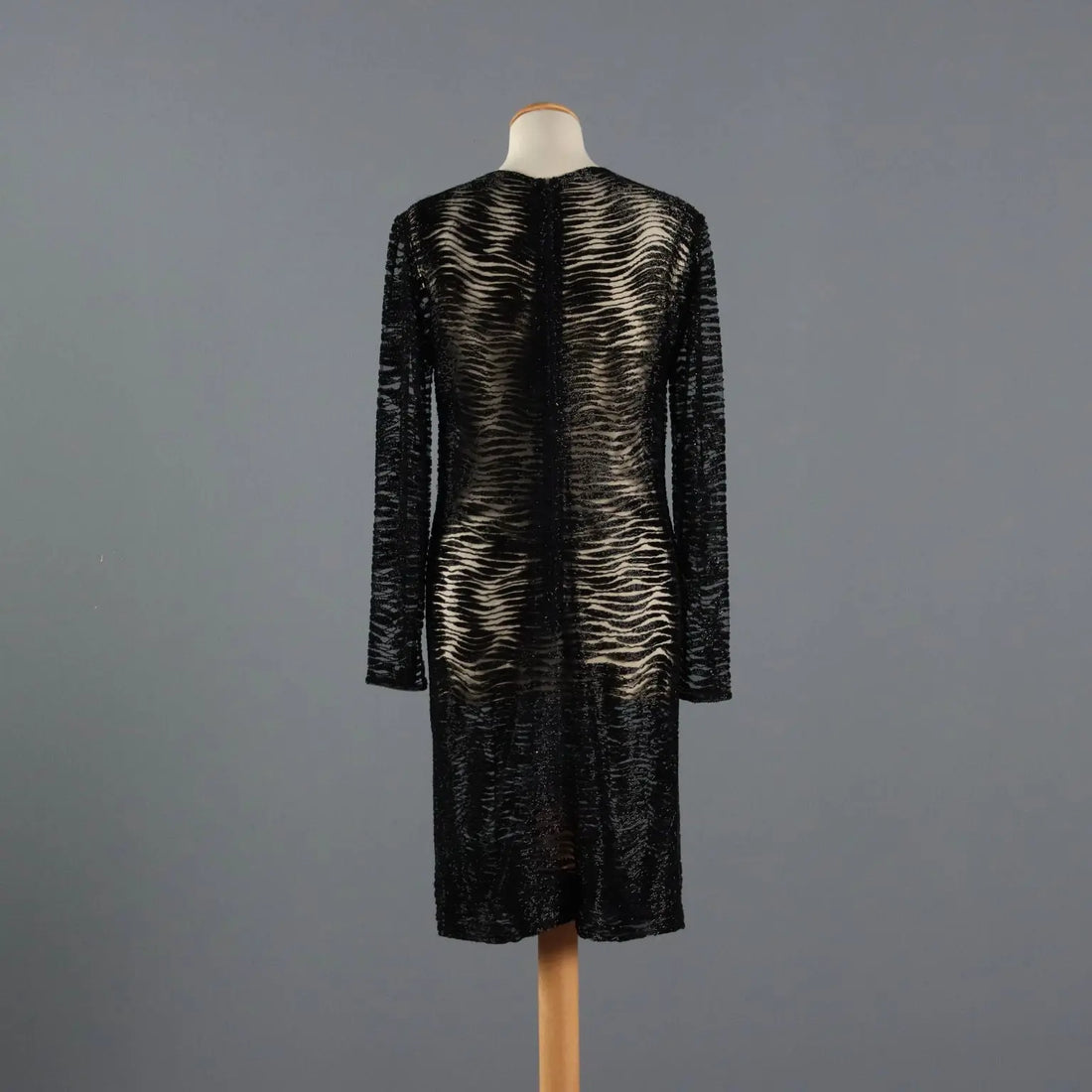Vintage Dress Black Tulle UK Size 12 Italy 1980s - UK Size 12 | Clothing & House Linens | Vintage