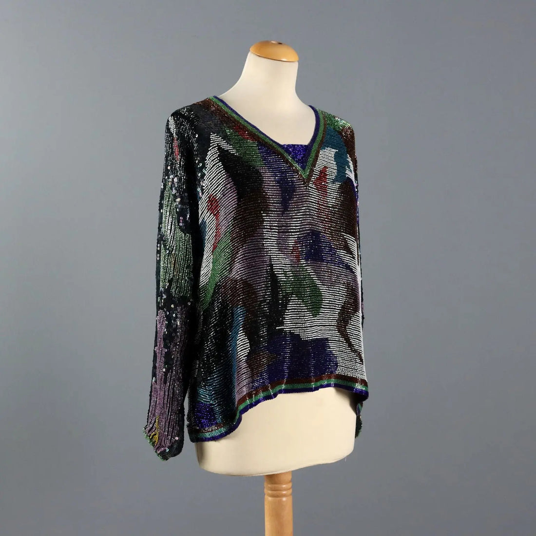 Vintage Shirt with Beads Unique Size Italy 1980s - Unique Size | Clothing & House Linens | Vintage