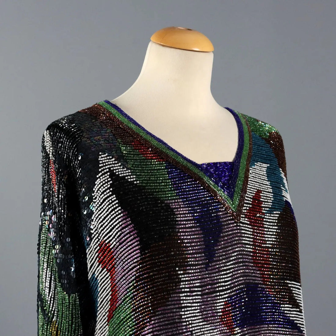 Vintage Shirt with Beads Unique Size Italy 1980s - Unique Size | Clothing & House Linens | Vintage
