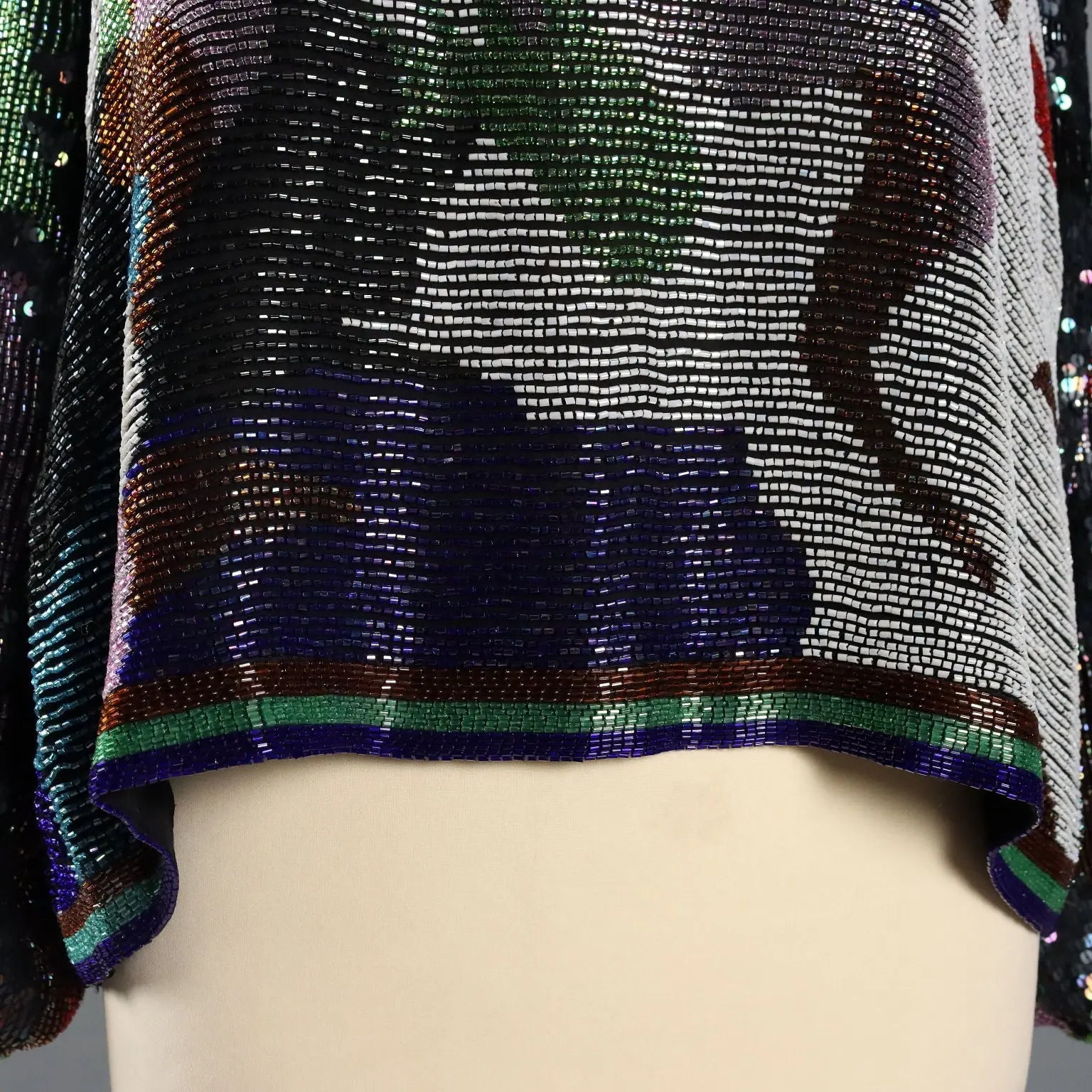 Vintage Shirt with Beads Unique Size Italy 1980s - Unique Size | Clothing & House Linens | Vintage