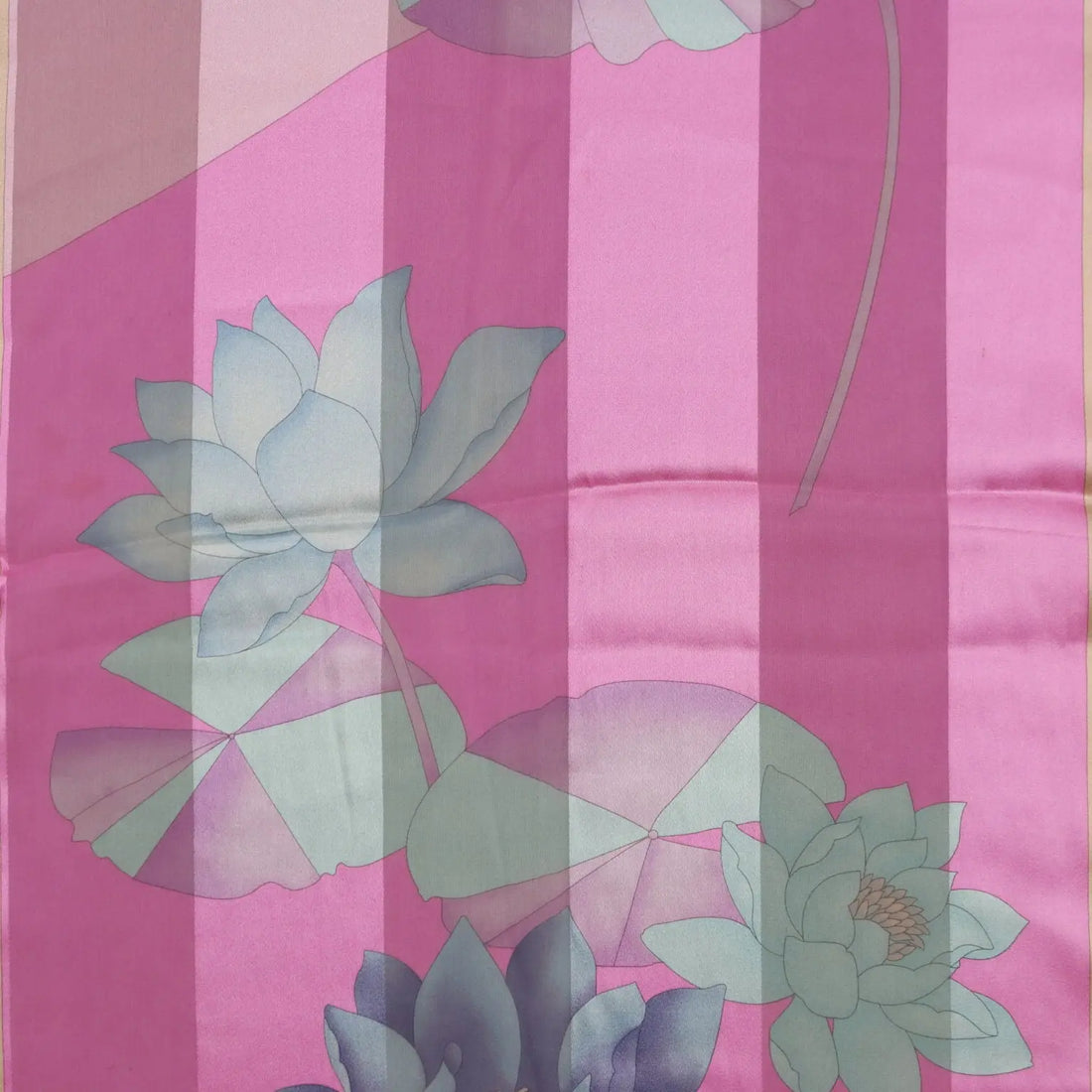 Leonard Vintage Scarf Silk Coloured Water Lily France 1980s | Clothing & House Linens | Vintage
