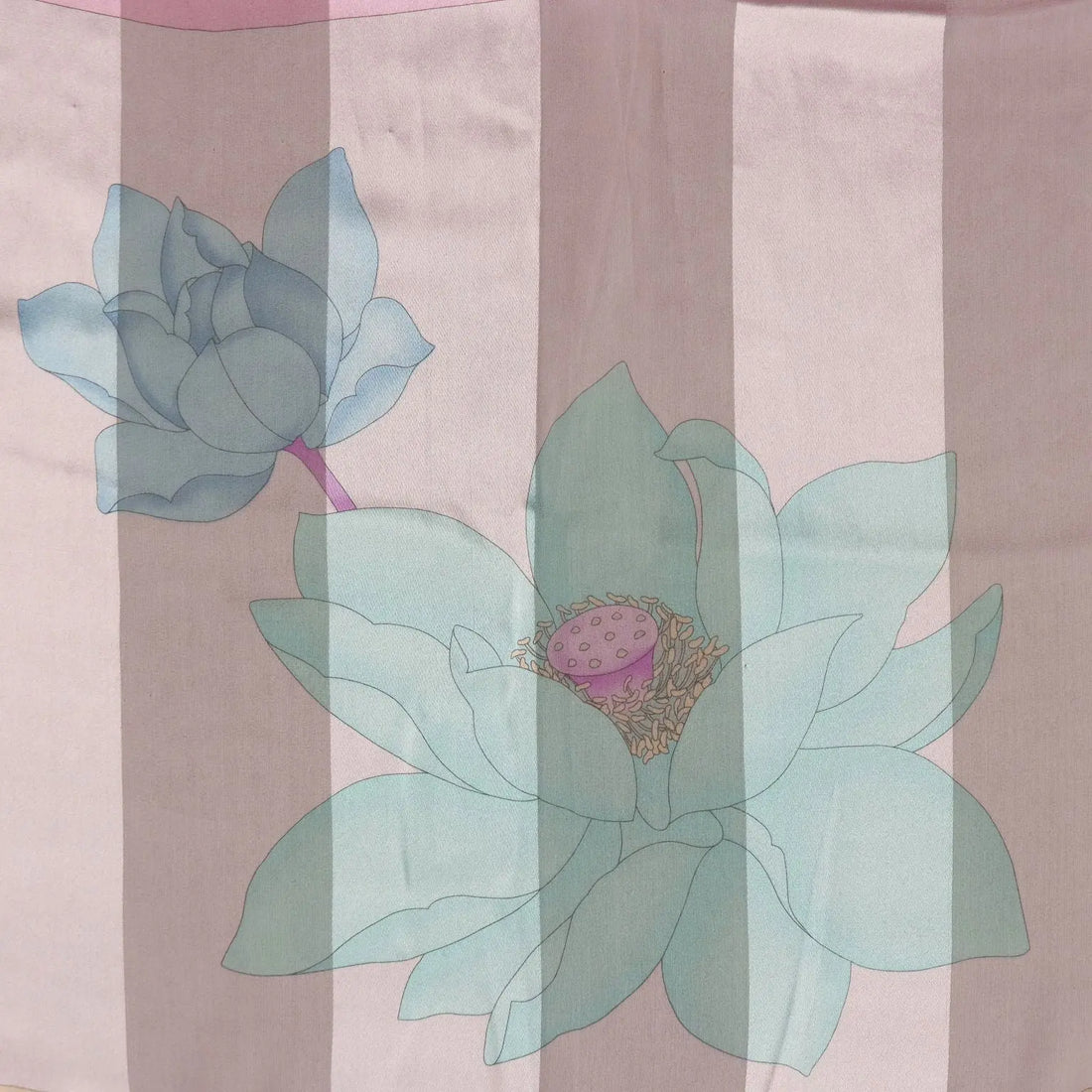 Leonard Vintage Scarf Silk Coloured Water Lily France 1980s | Clothing & House Linens | Vintage