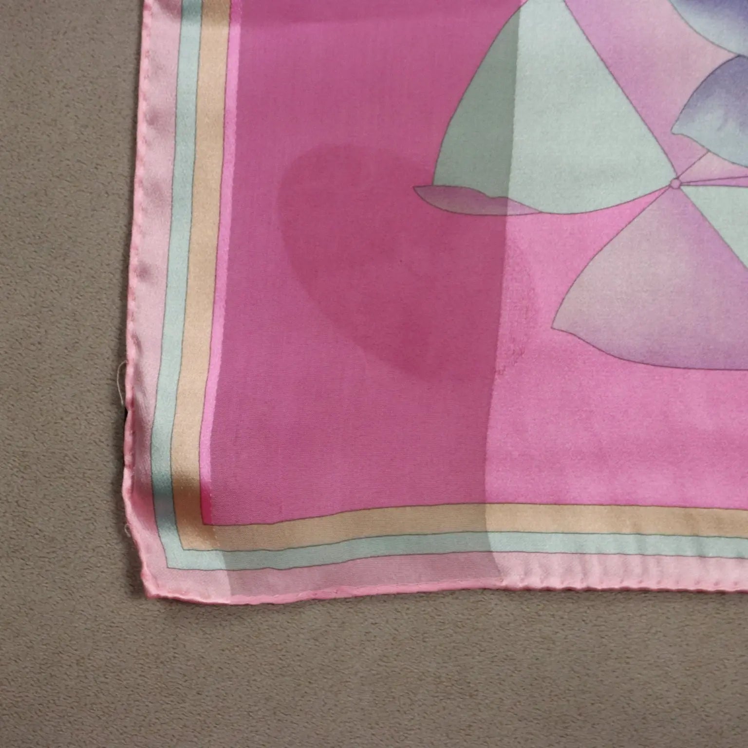 Leonard Vintage Scarf Silk Coloured Water Lily France 1980s | Clothing & House Linens | Vintage