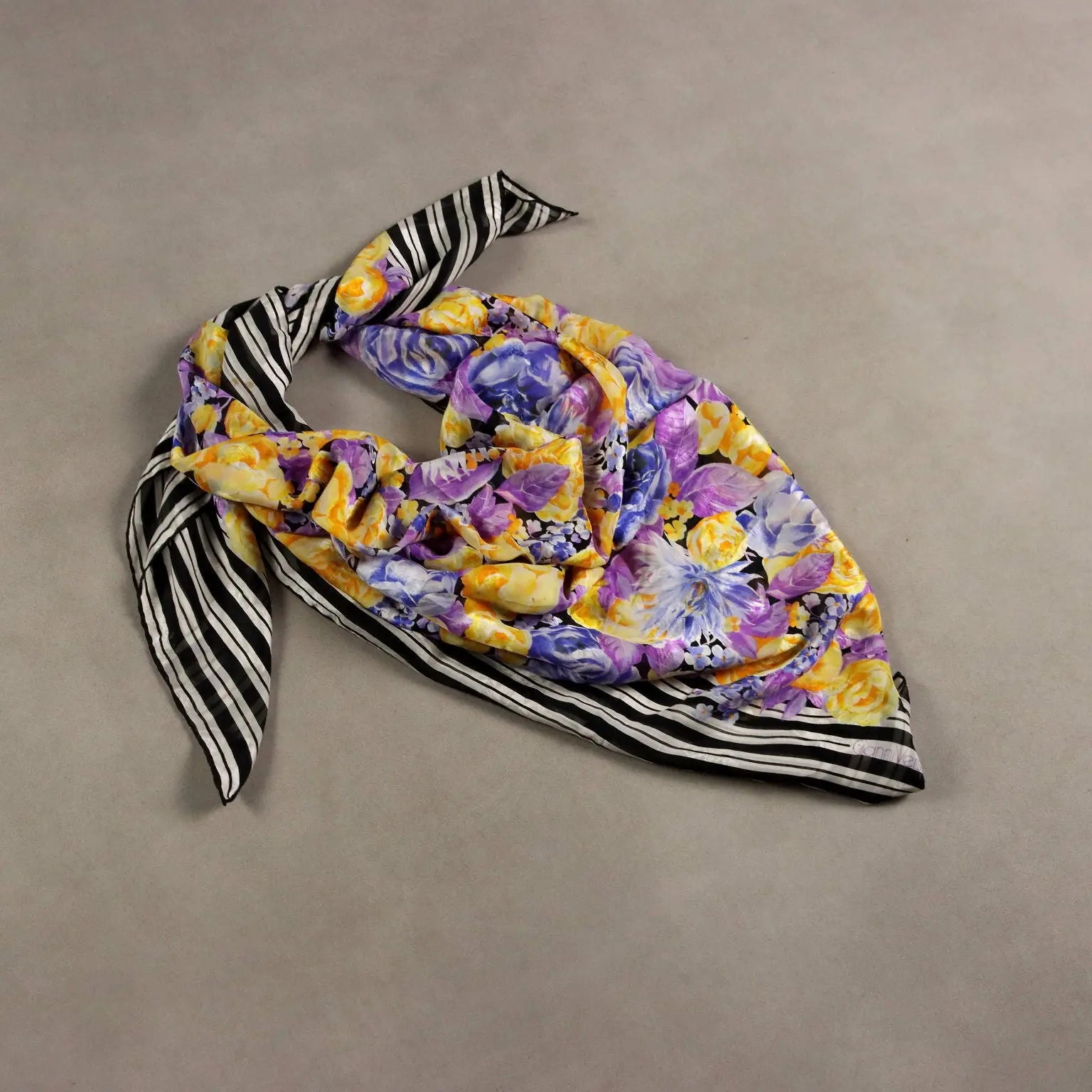 Gianni Versace Vintage Scarf Multi-Coloured Silk 1980s-1990s | Clothing & House Linens | Vintage