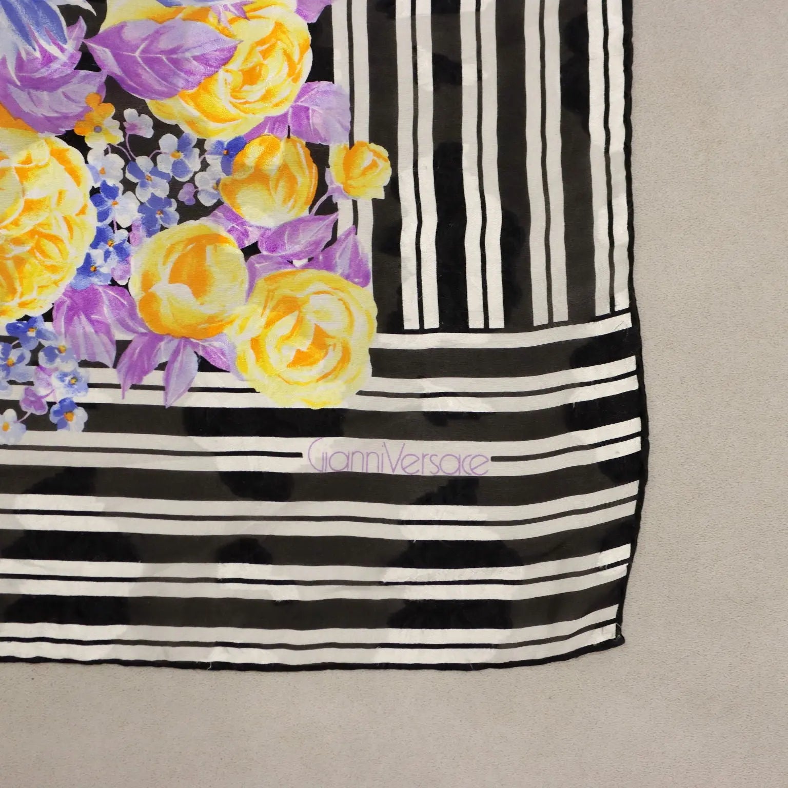Gianni Versace Vintage Scarf Multi-Coloured Silk 1980s-1990s | Clothing & House Linens | Vintage