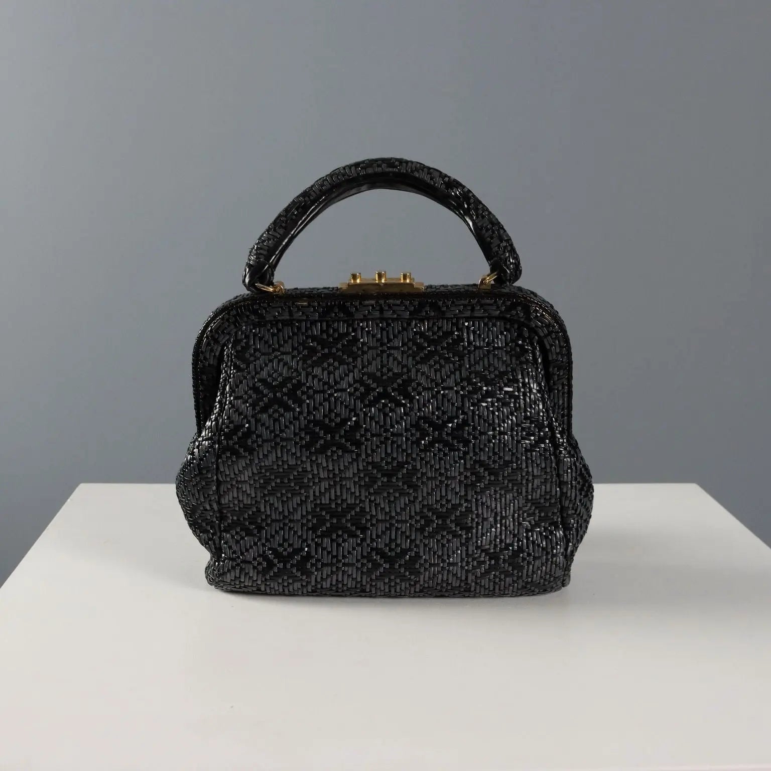 Roberta di Camerino Vintage Handbag Leather Metal Italy 1960s | Clothing & House Linens | Vintage