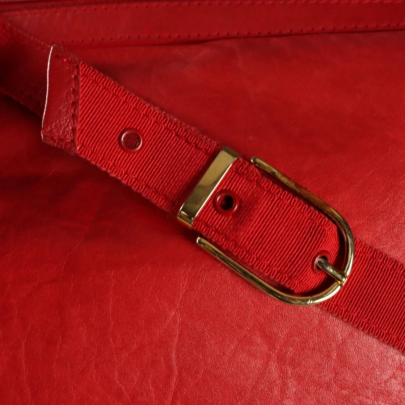 Vintage Bag Jacques Saint Just Red Leather France 1980s-1990s | Clothing & House Linens | Vintage