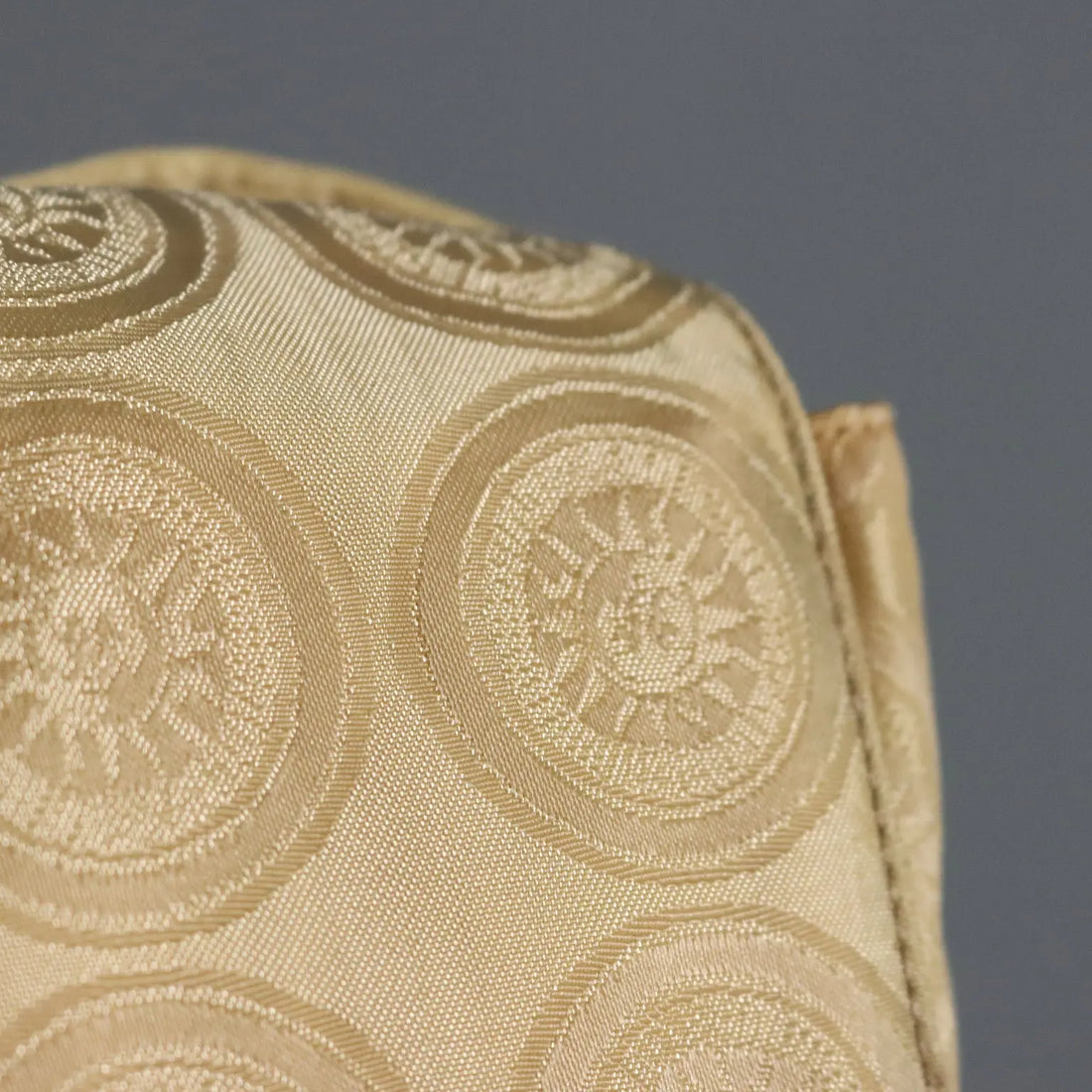 Versace Vintage Bag Beige Fabric Metal Italy 1990s | Clothing & House Linens | Vintage