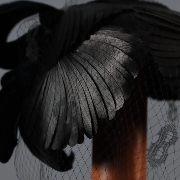 Vintage Hat Plastic Velvet 6 3/4 55 cm Italy 1950s | Clothing & House Linens | Vintage