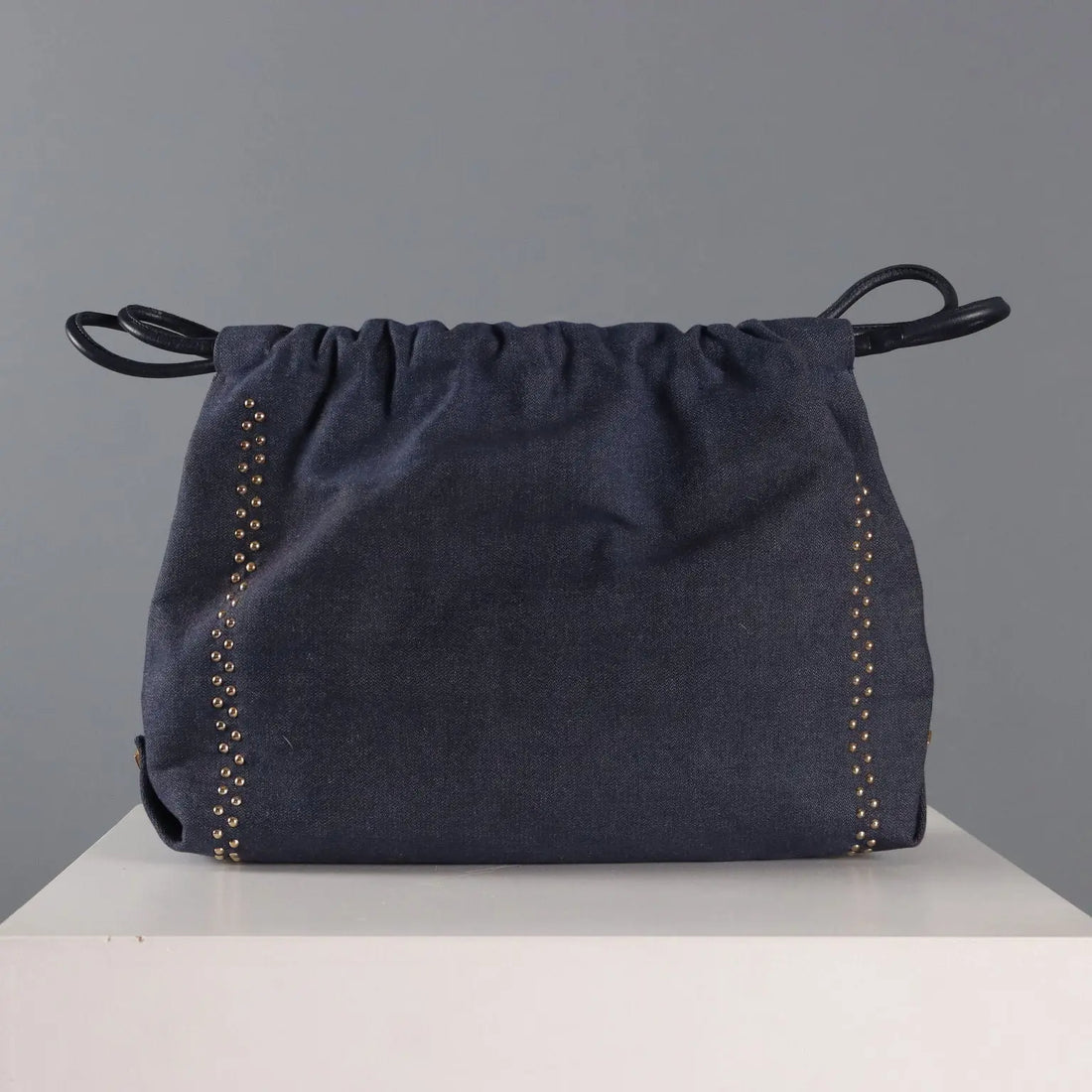 Papillon Vintage Jeans Bag Cotton Studs Italy 1980s-1990s | Clothing & House Linens | Vintage