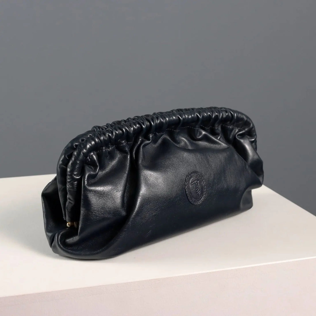 Trussardi Vintage Handbag Blue Leather Italy 1990s | Clothing & House Linens | Vintage