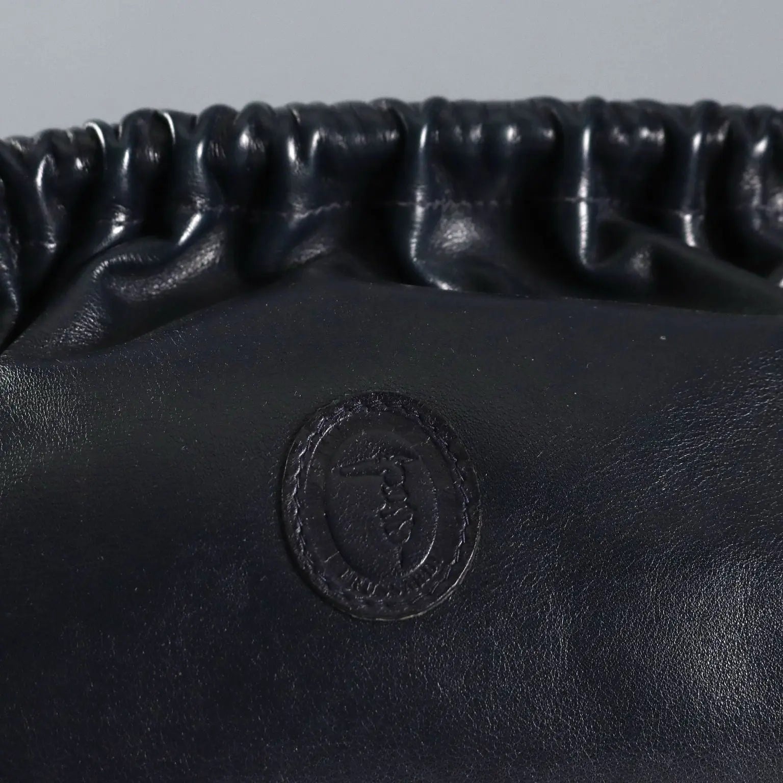 Trussardi Vintage Handbag Blue Leather Italy 1990s | Clothing & House Linens | Vintage