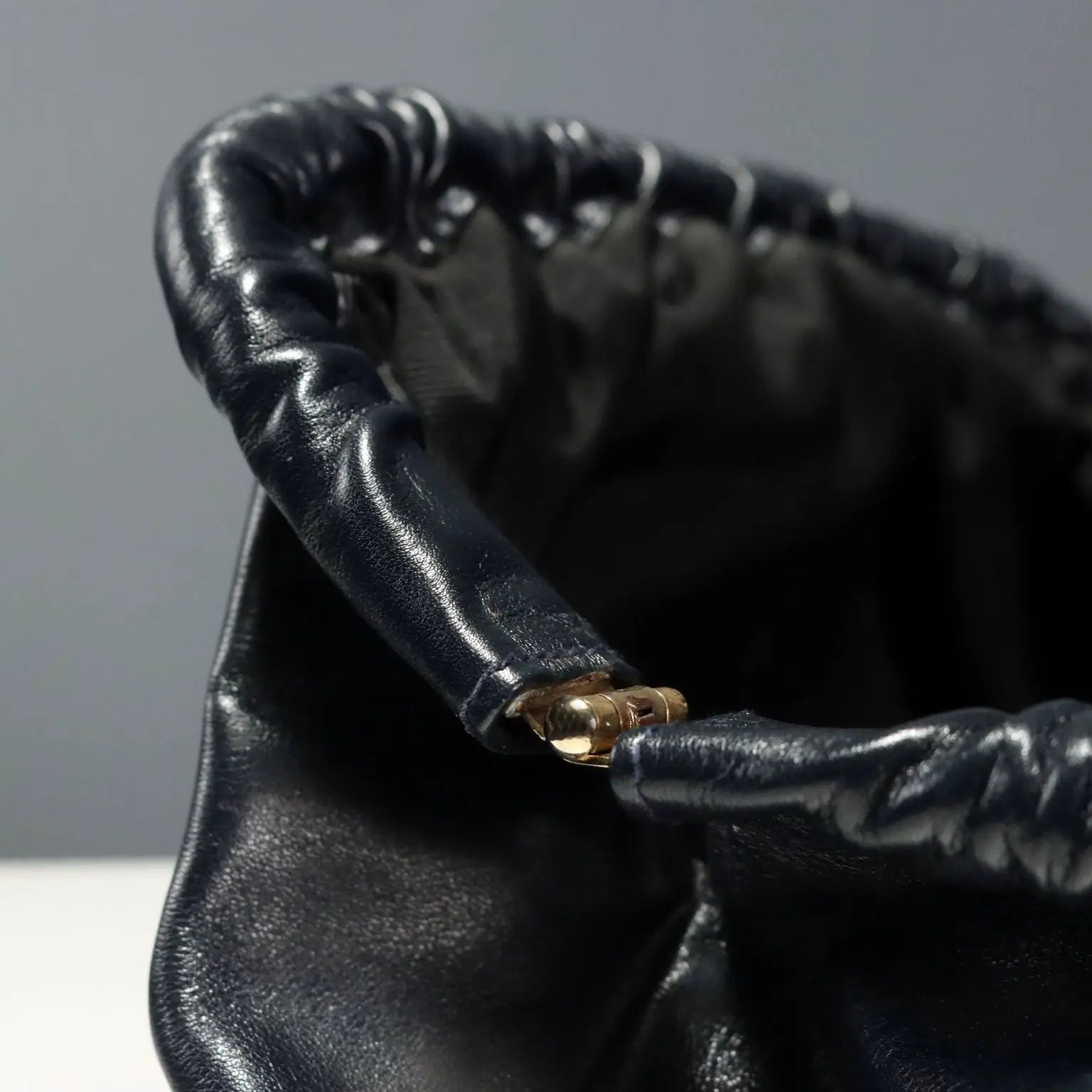 Trussardi Vintage Handbag Blue Leather Italy 1990s | Clothing & House Linens | Vintage