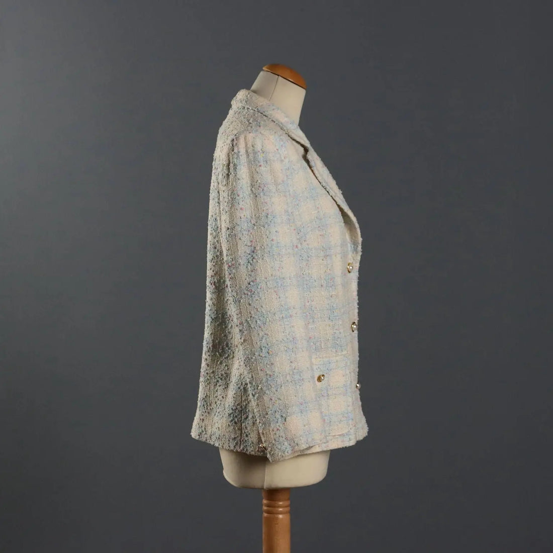 Vintage Jacket Bouclé Fabric R. Curiel UK Size 12 Italy 1990s - UK Size 12 | Clothing & House Linens | Vintage