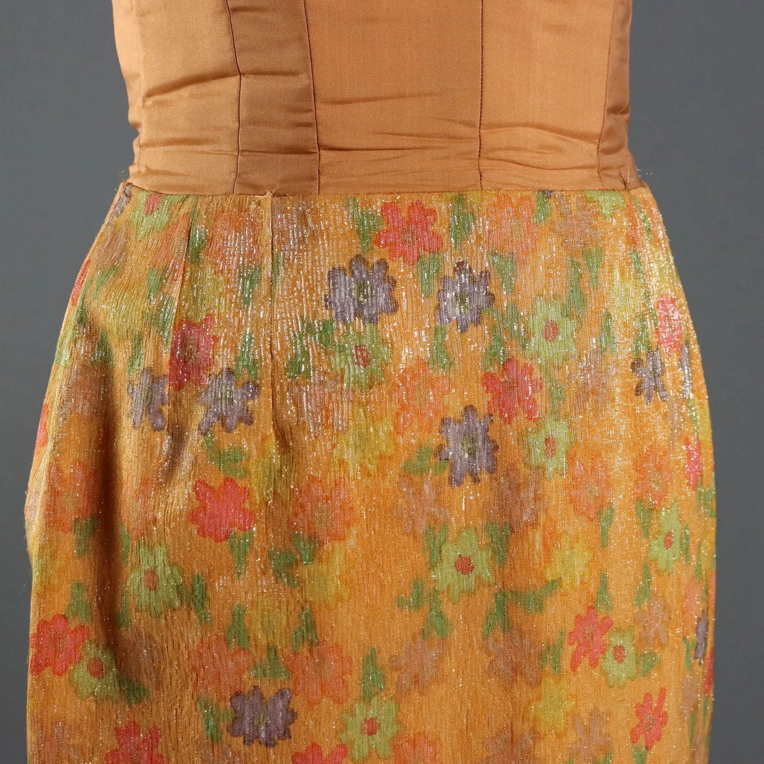 Vintage Evening Dress Cotton Flowers UK Size 10 Italy 1960s-1970s - UK Size 10 | Clothing & House Linens | Vintage