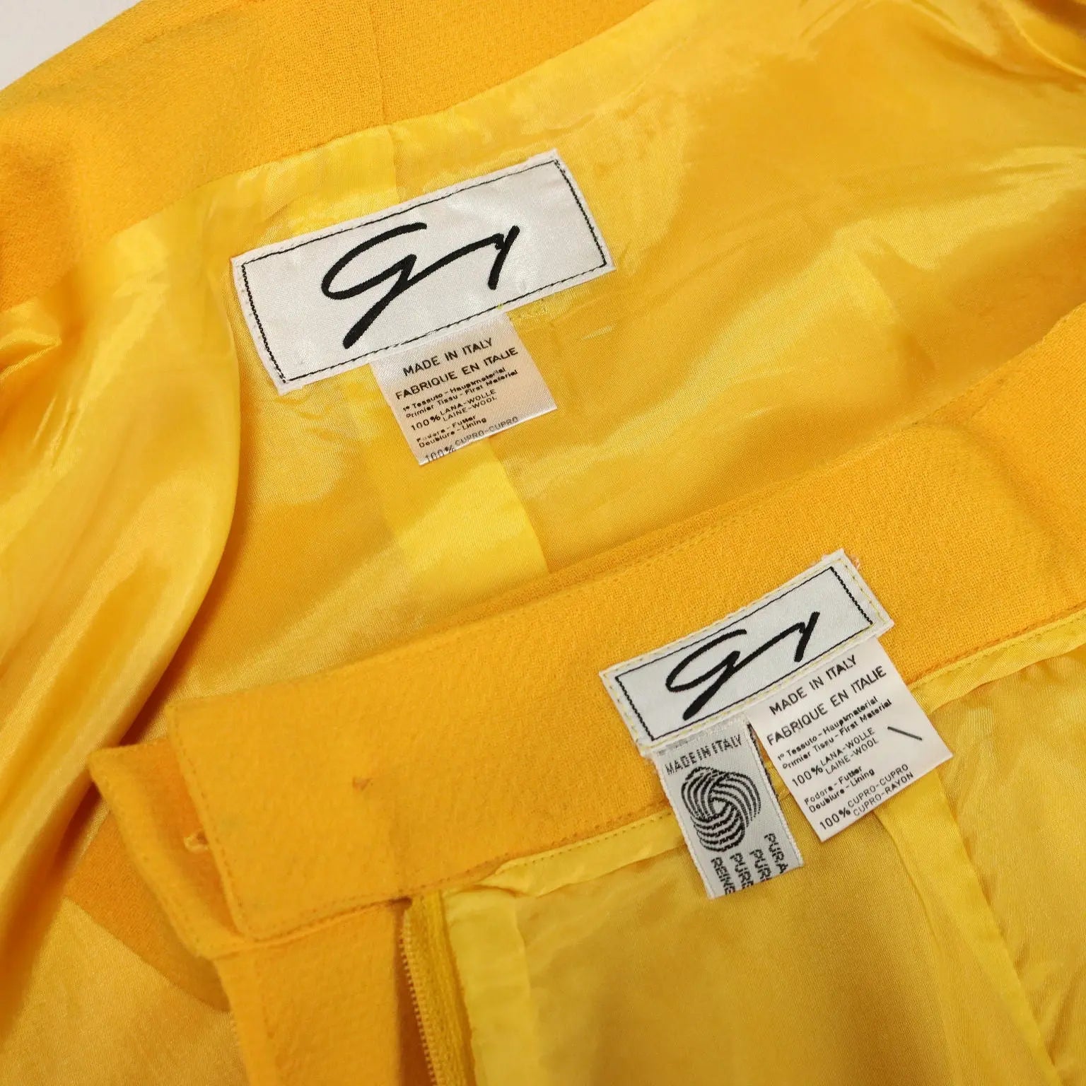 Genny Vintage Jacket with Skirt Wool UK Size 10/12 Italy 1990s - UK Size 10/12 | Clothing & House Linens | Vintage