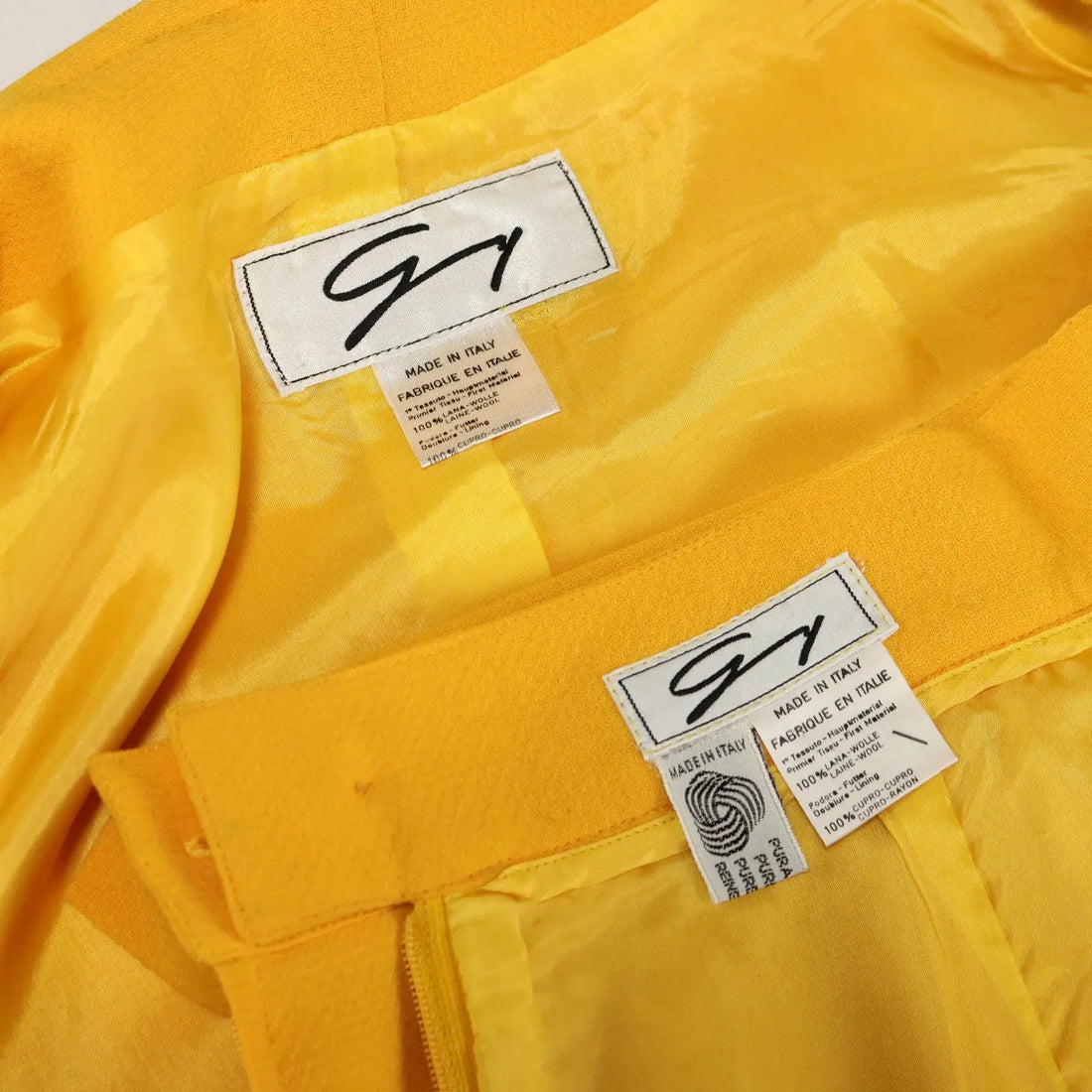 Genny Vintage Jacket with Skirt Wool UK Size 10/12 Italy 1990s - UK Size 10/12 | Clothing & House Linens | Vintage