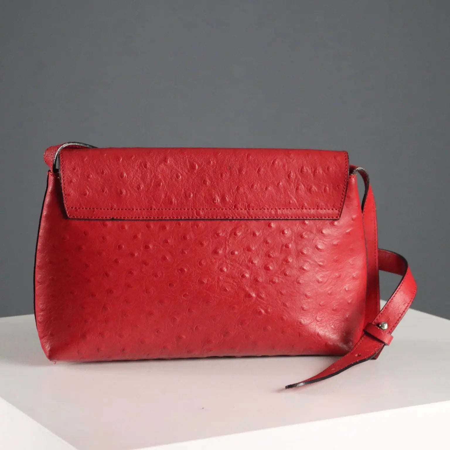 Mariella Burani Vintage Bag Ostrich Leather Italy 1990s | Clothing & House Linens | Vintage