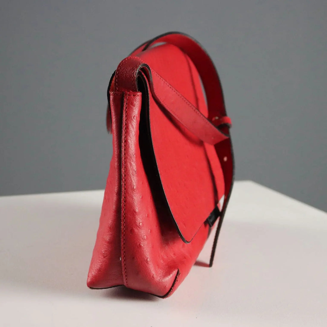 Mariella Burani Vintage Bag Ostrich Leather Italy 1990s | Clothing & House Linens | Vintage