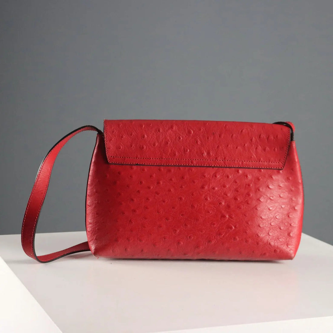 Mariella Burani Vintage Bag Ostrich Leather Italy 1990s | Clothing & House Linens | Vintage