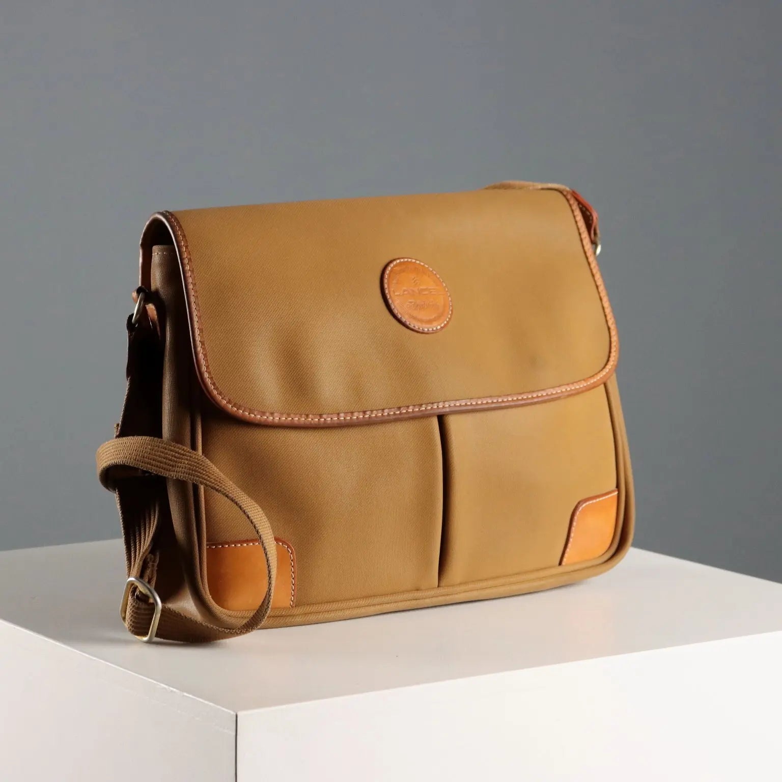 Lancel Vintage Bag Leather Canvas France 1990s | Clothing & House Linens | Vintage