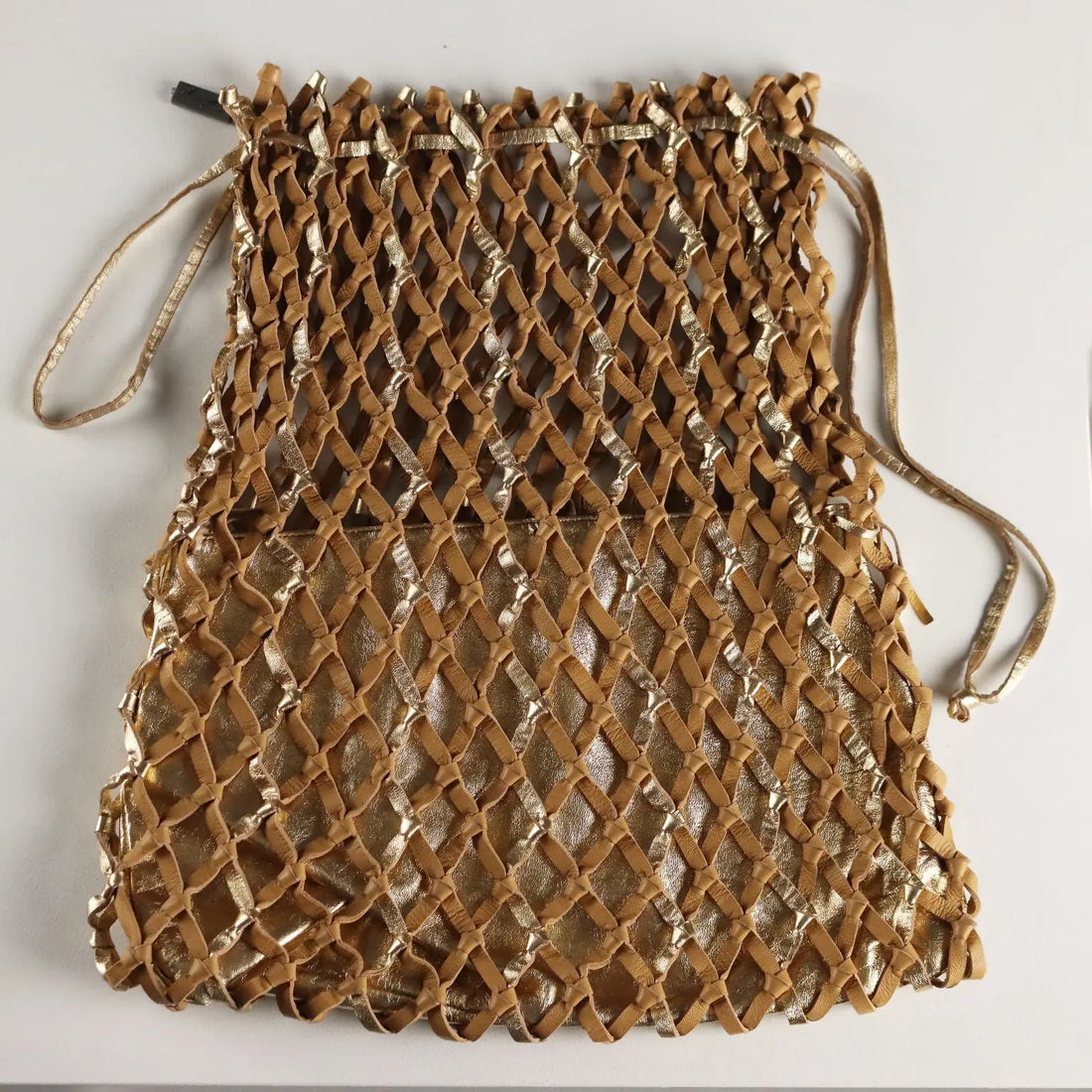 Genny Vintage Woven Leather Bag Italy 1980s | Clothing & House Linens | Vintage