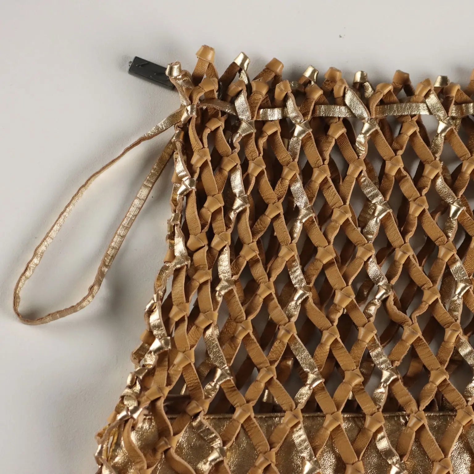 Genny Vintage Woven Leather Bag Italy 1980s | Clothing & House Linens | Vintage