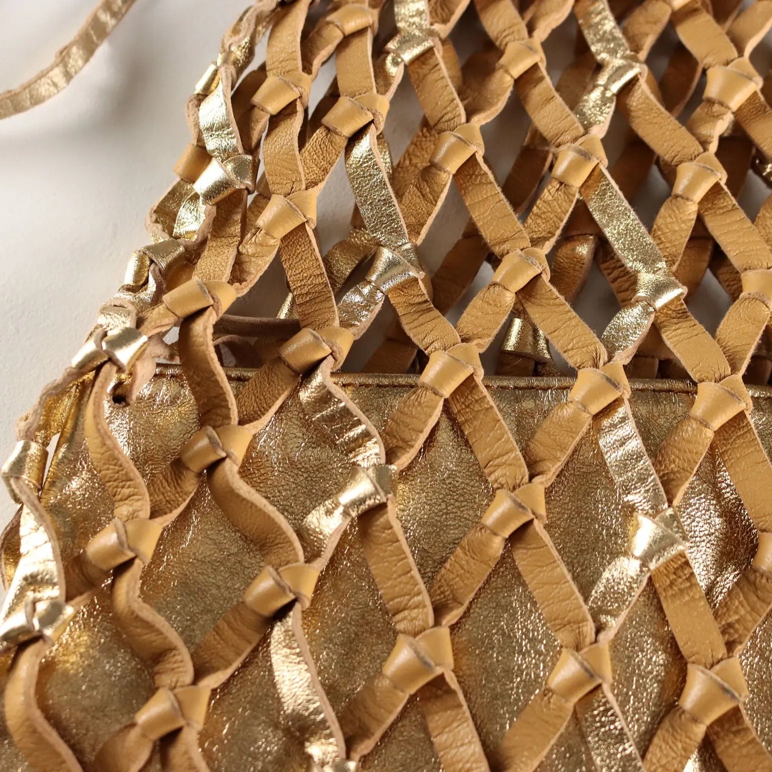 Genny Vintage Woven Leather Bag Italy 1980s | Clothing & House Linens | Vintage