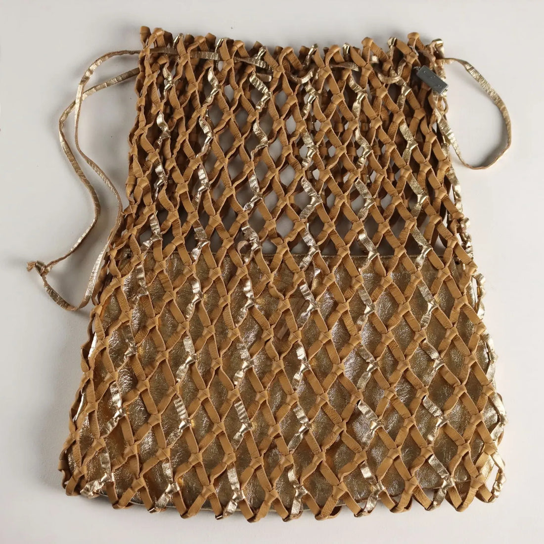 Genny Vintage Woven Leather Bag Italy 1980s | Clothing & House Linens | Vintage