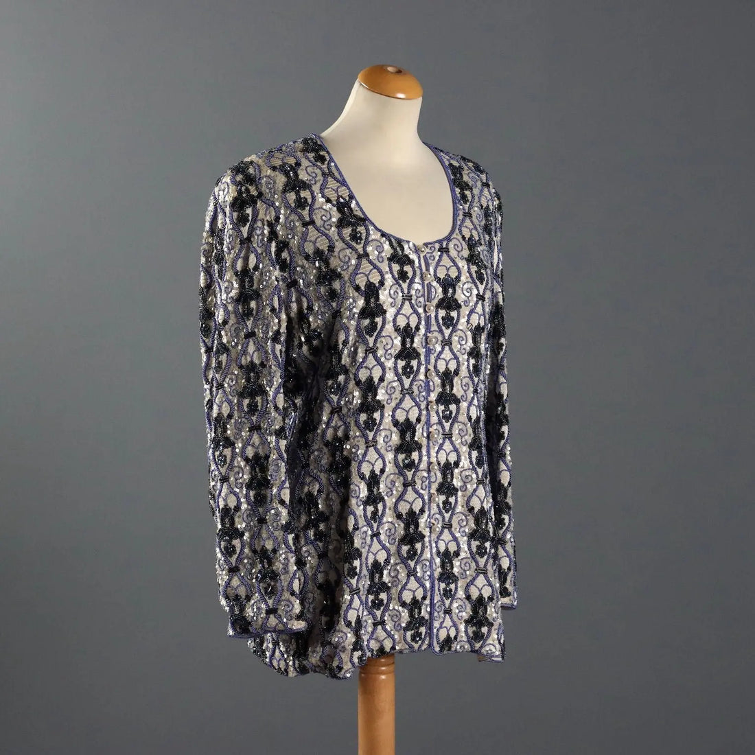 Escada Vintage Jacket Embroidered Silk UK Size 14 Germany 1980s - UK Size 14 | Clothing & House Linens | Vintage