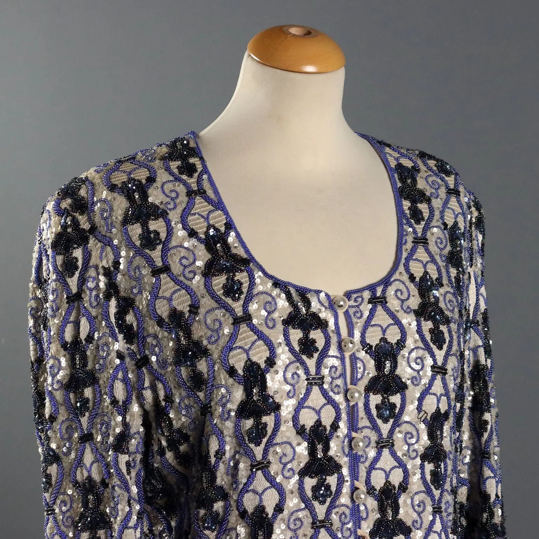 Escada Vintage Jacket Embroidered Silk UK Size 14 Germany 1980s - UK Size 14 | Clothing & House Linens | Vintage