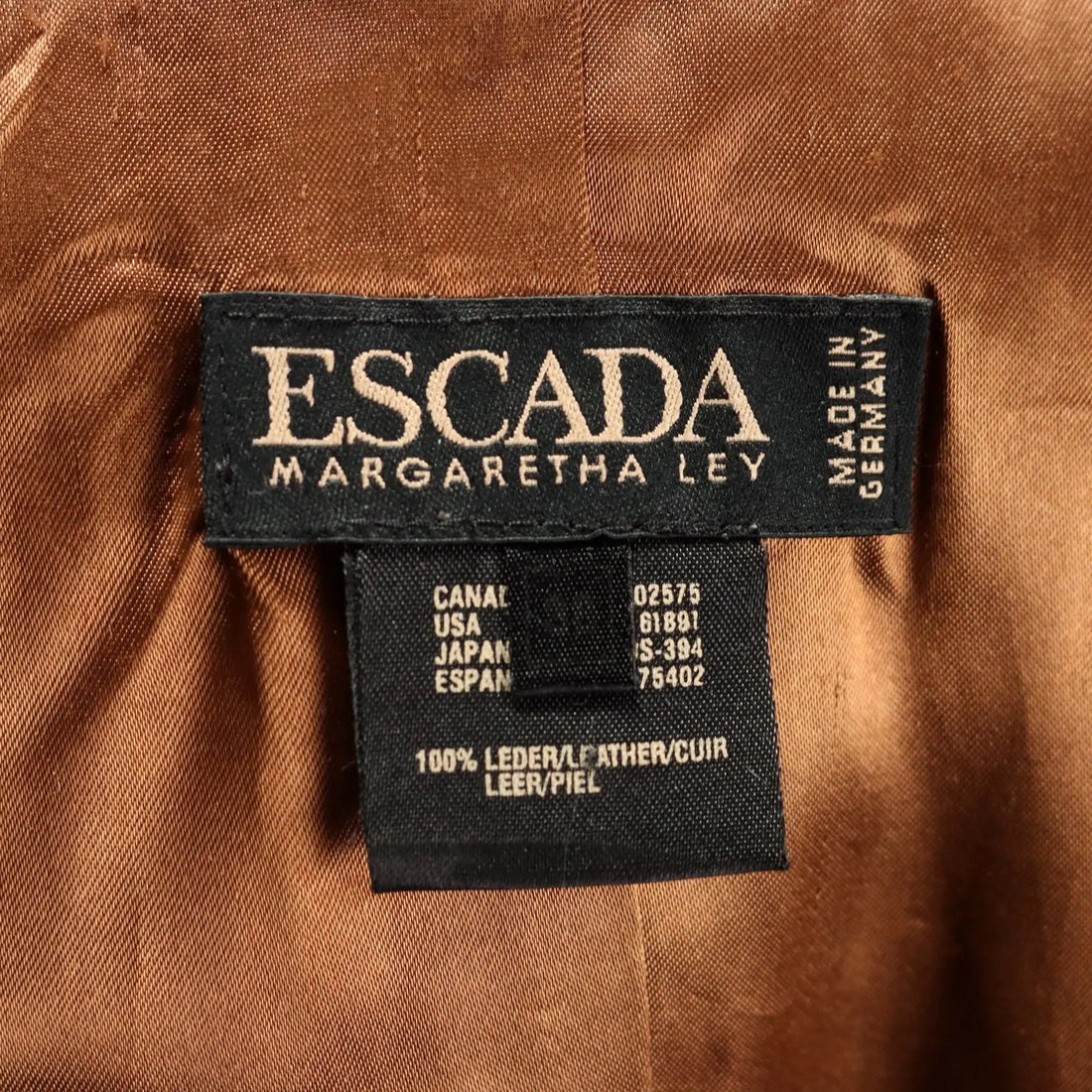 Escada Vintage Leather Vest UK Size 12 Germany 1980s
