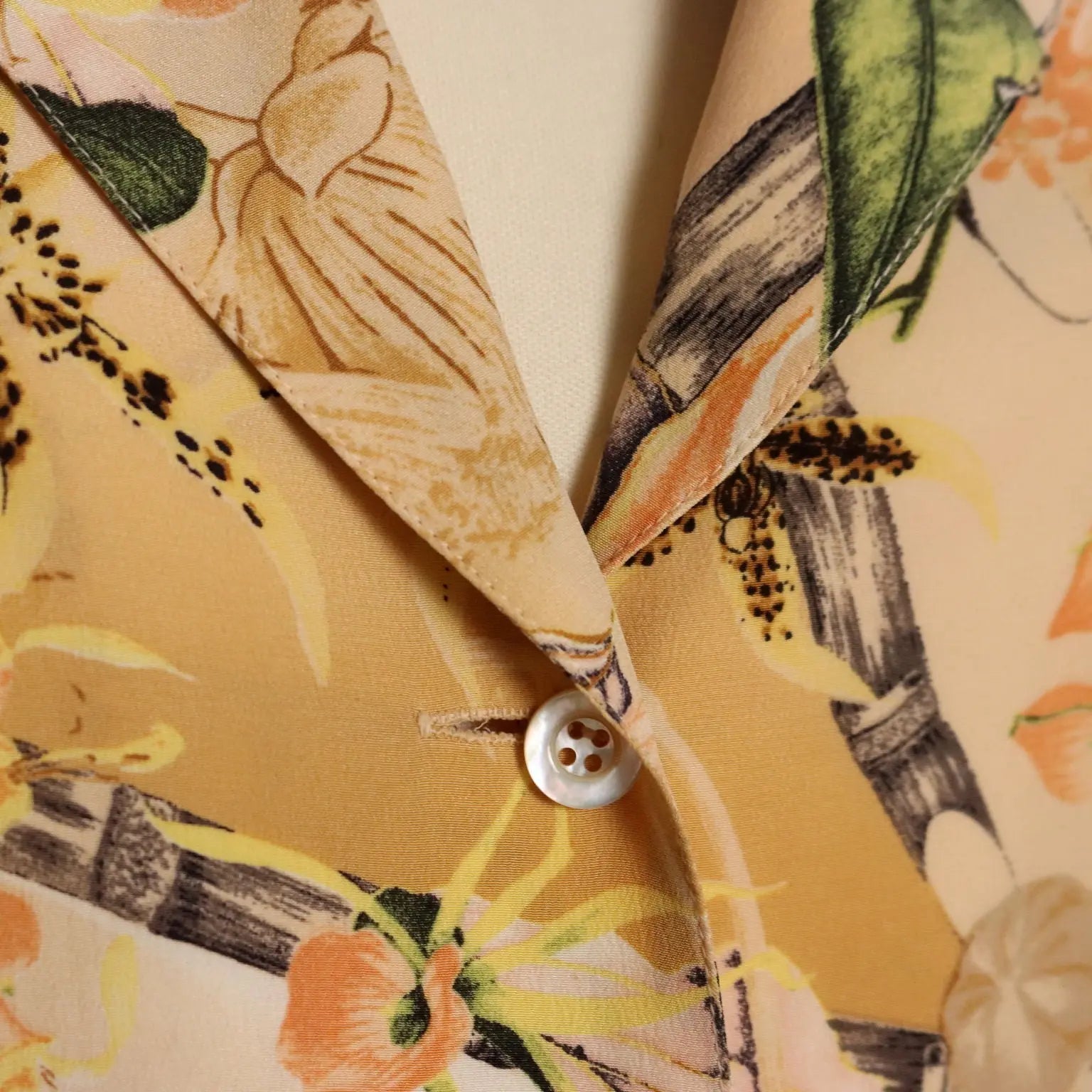 Escada Vintage Jungle Print Shirt Silk UK Size 12 Germany 1980s - UK Size 12 | Clothing & House Linens | Vintage