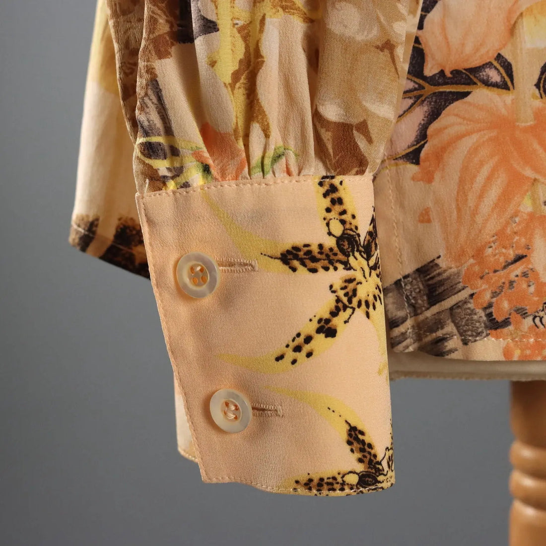 Escada Vintage Jungle Print Shirt Silk UK Size 12 Germany 1980s - UK Size 12 | Clothing & House Linens | Vintage