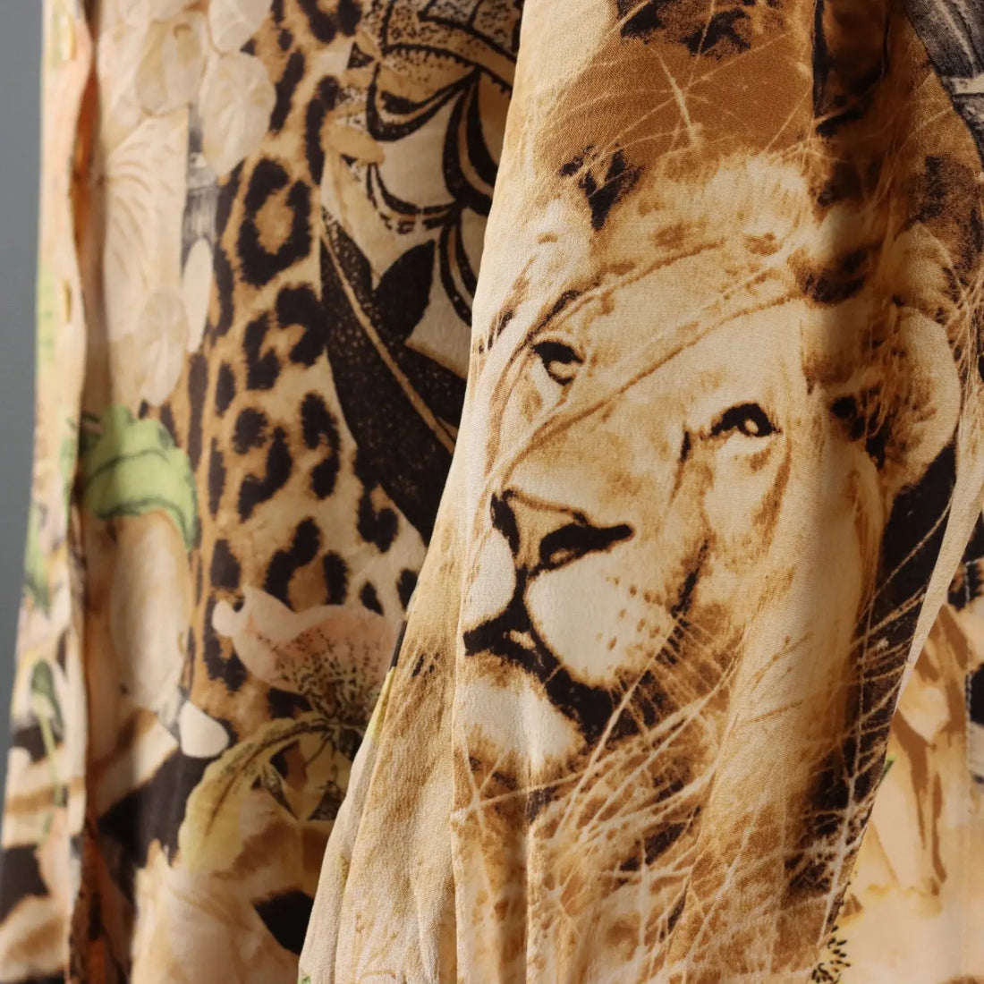 Escada Vintage Jungle Print Shirt Silk UK Size 12 Germany 1980s - UK Size 12 | Clothing & House Linens | Vintage