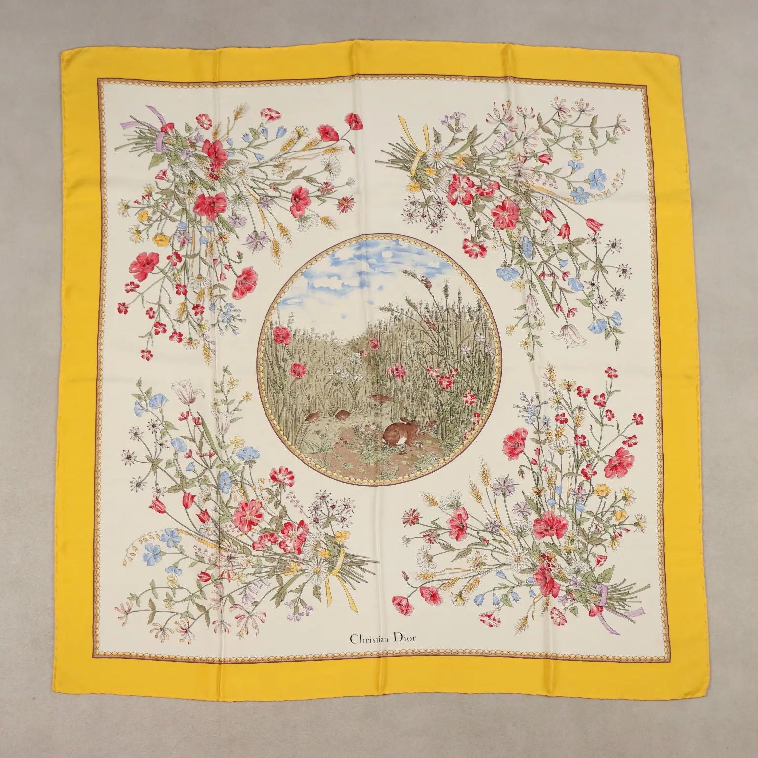 Christian Dior Silk Twill Scarf