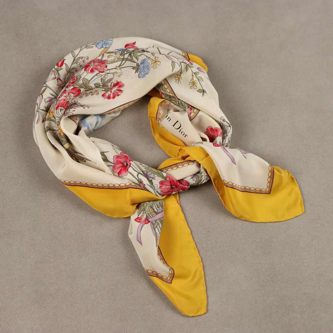 Christian Dior Silk Twill Scarf