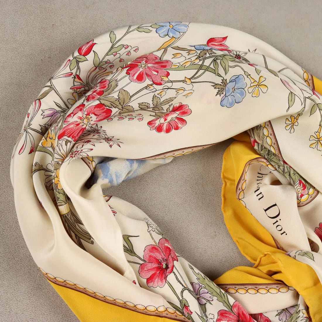 Christian Dior Silk Twill Scarf