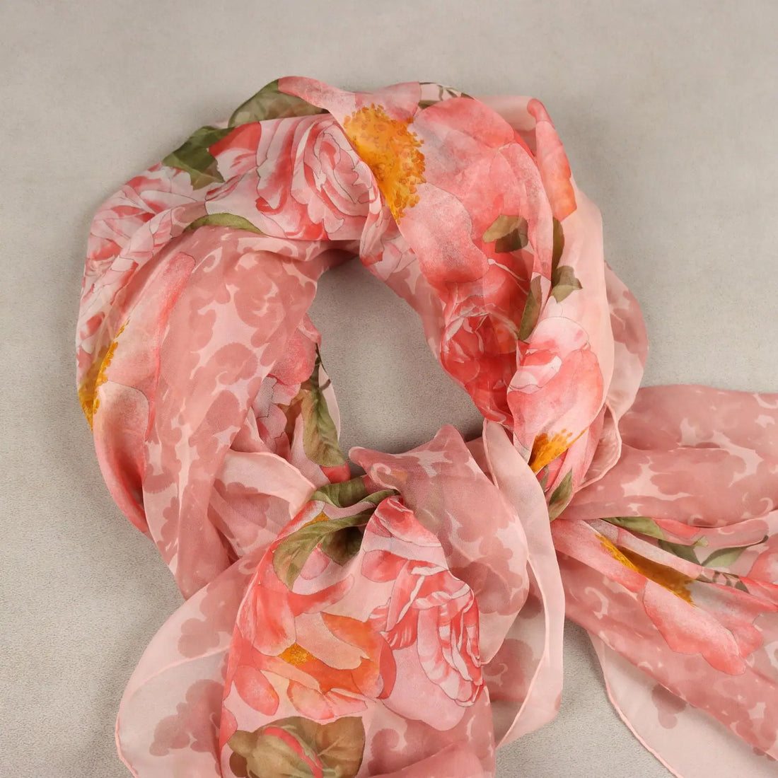 Vintage Scarf Nina Ricci Silk Voile Italy 1980s-1990s