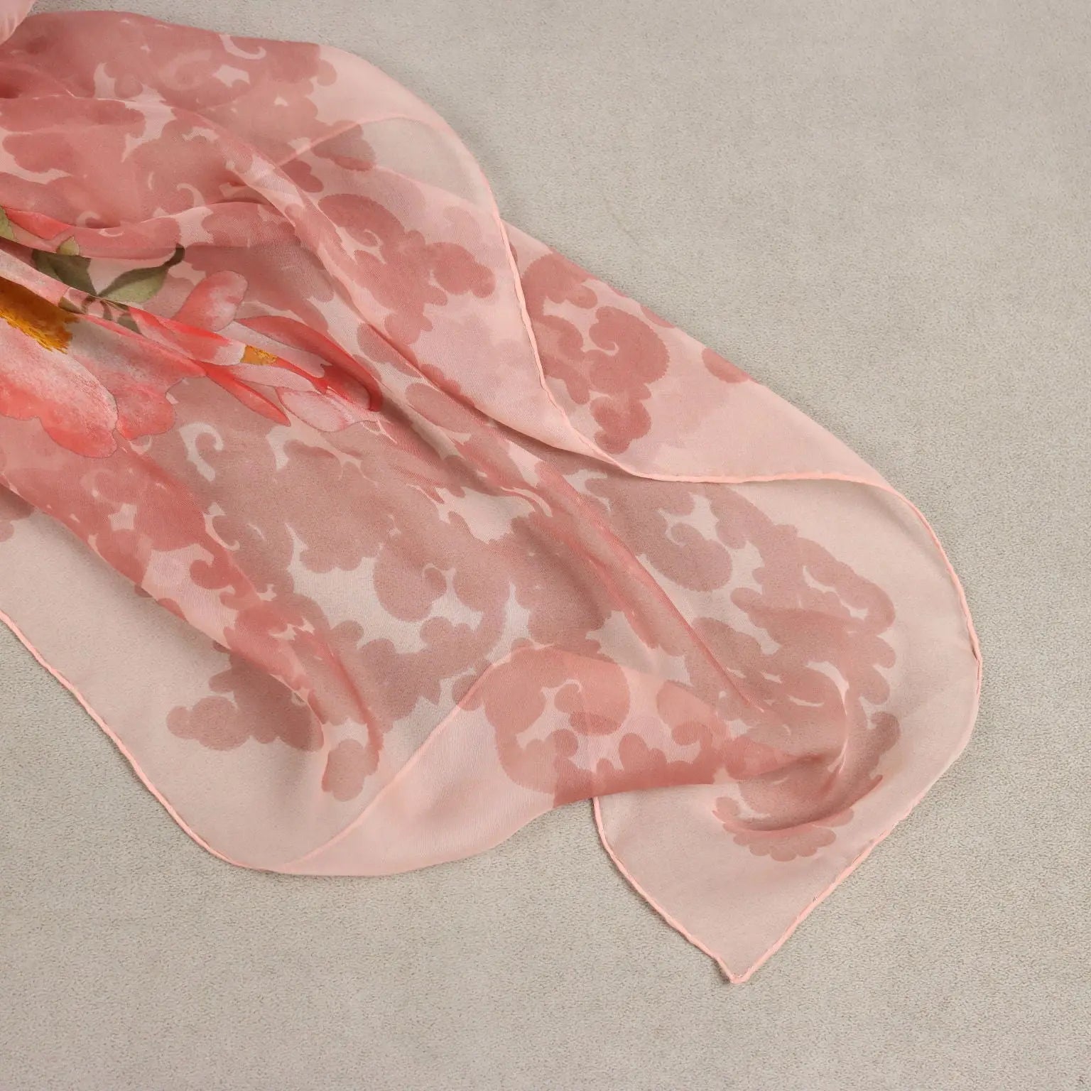 Vintage Scarf Nina Ricci Silk Voile Italy 1980s-1990s