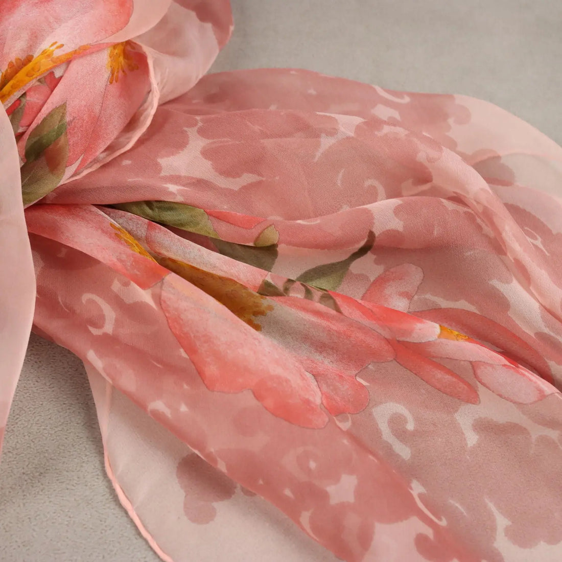 Vintage Scarf Nina Ricci Silk Voile Italy 1980s-1990s