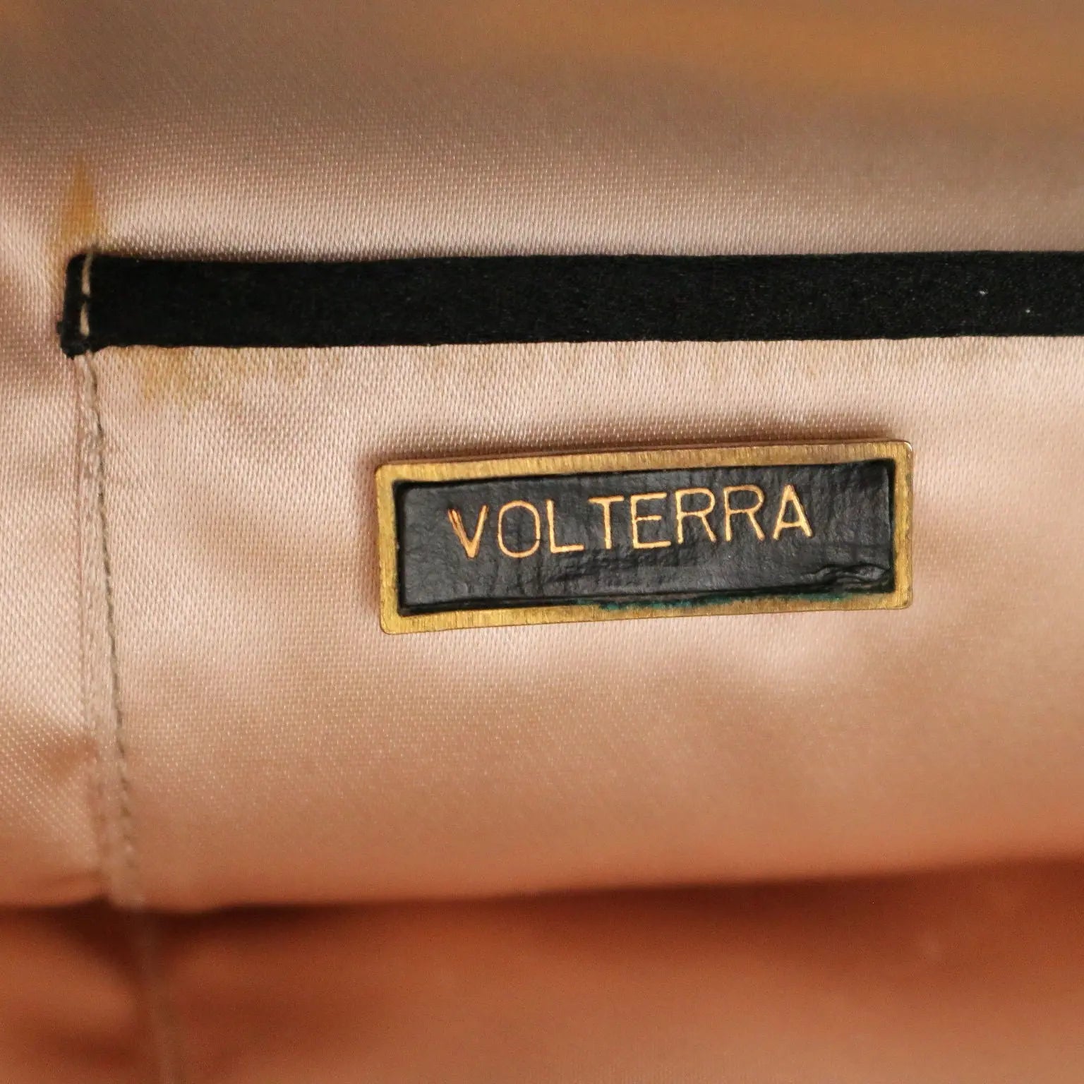 Vintage Evening Clutch Black Satin Italy 1950s-1960s