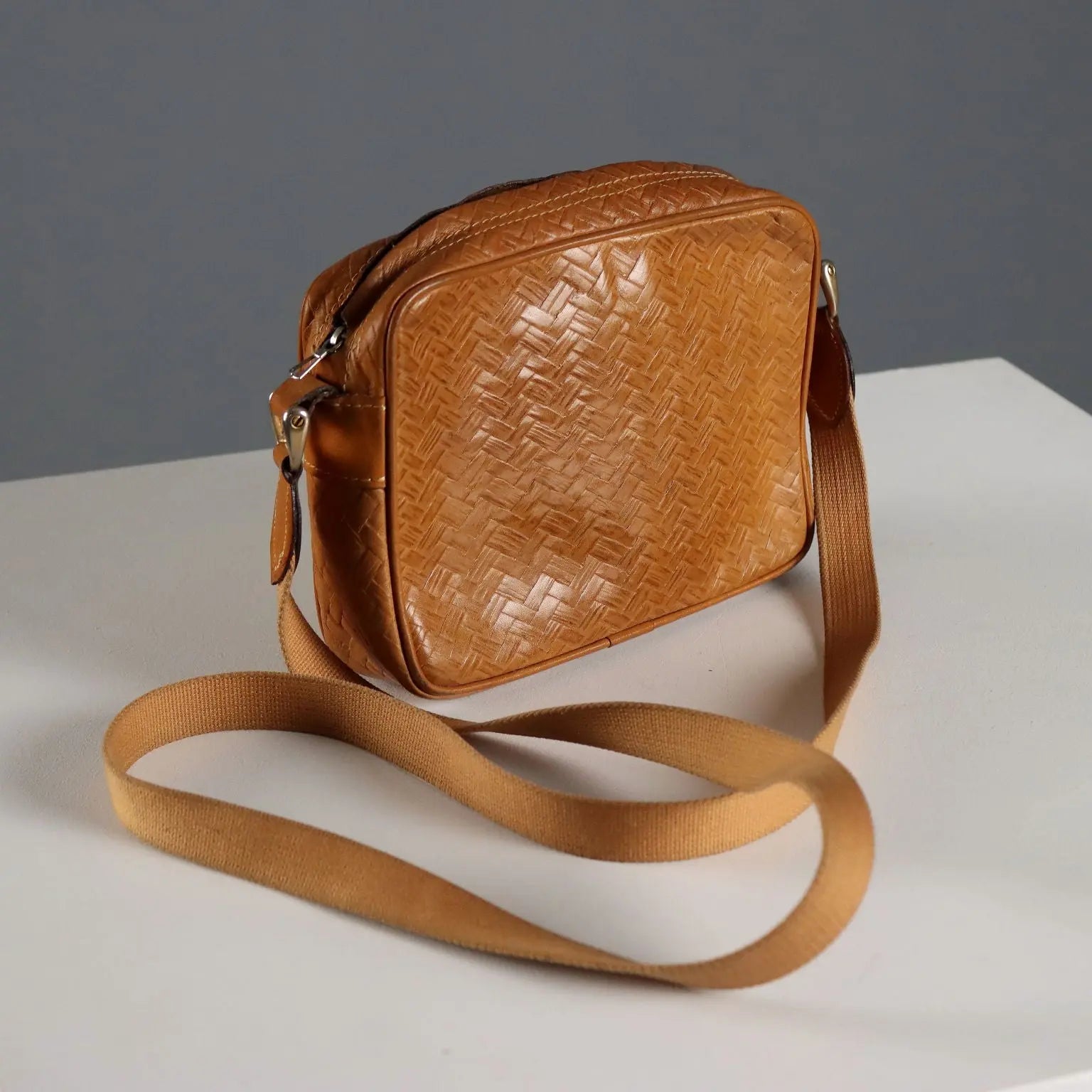 Vintage Maliparmi Shoulder Bag Leather Italy 1980s-1990s