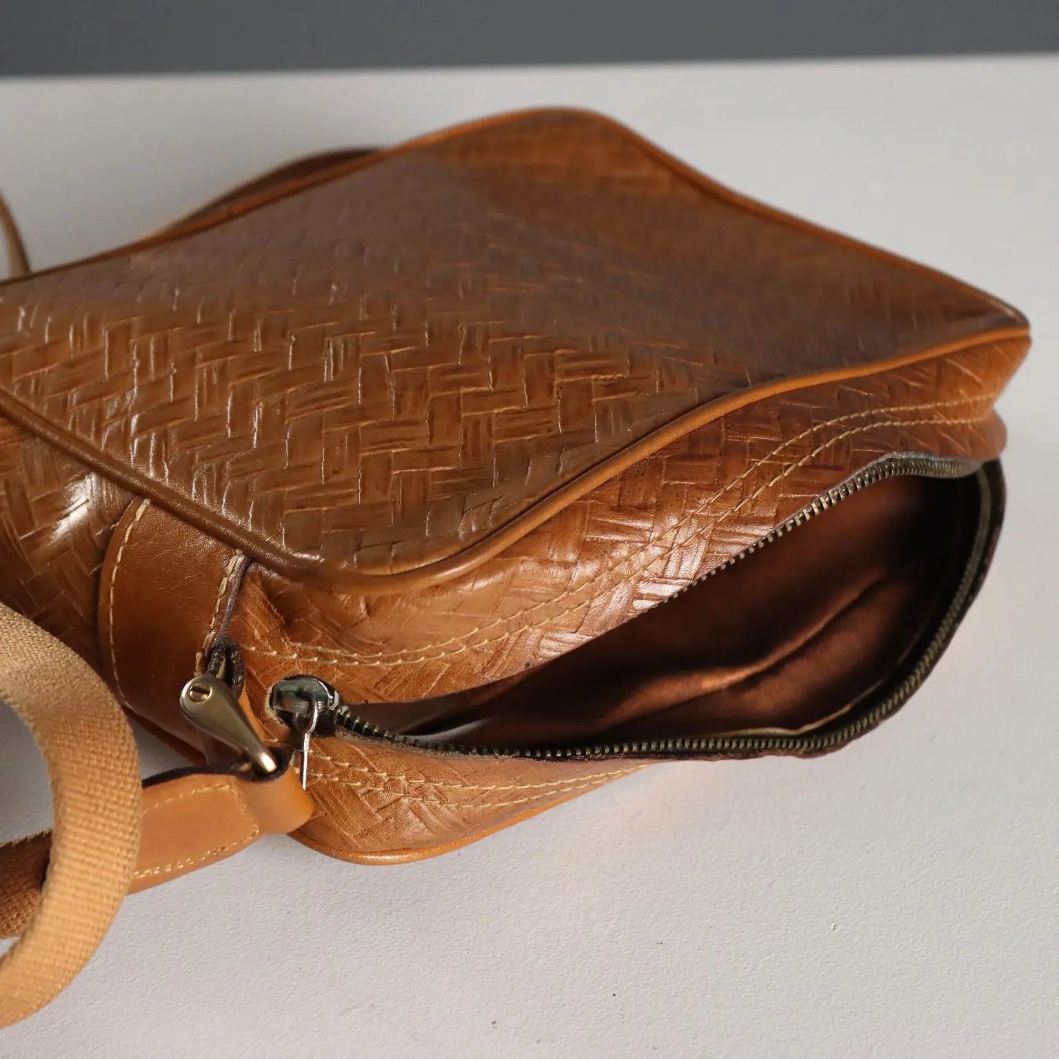 Vintage Maliparmi Shoulder Bag Leather Italy 1980s-1990s