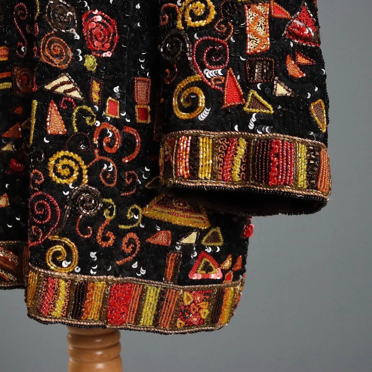 Vintage Jacket Embroidered Silk Paillettes UK Size 12/14 1980s - UK Size 12/14 | Clothing & House Linens | Vintage