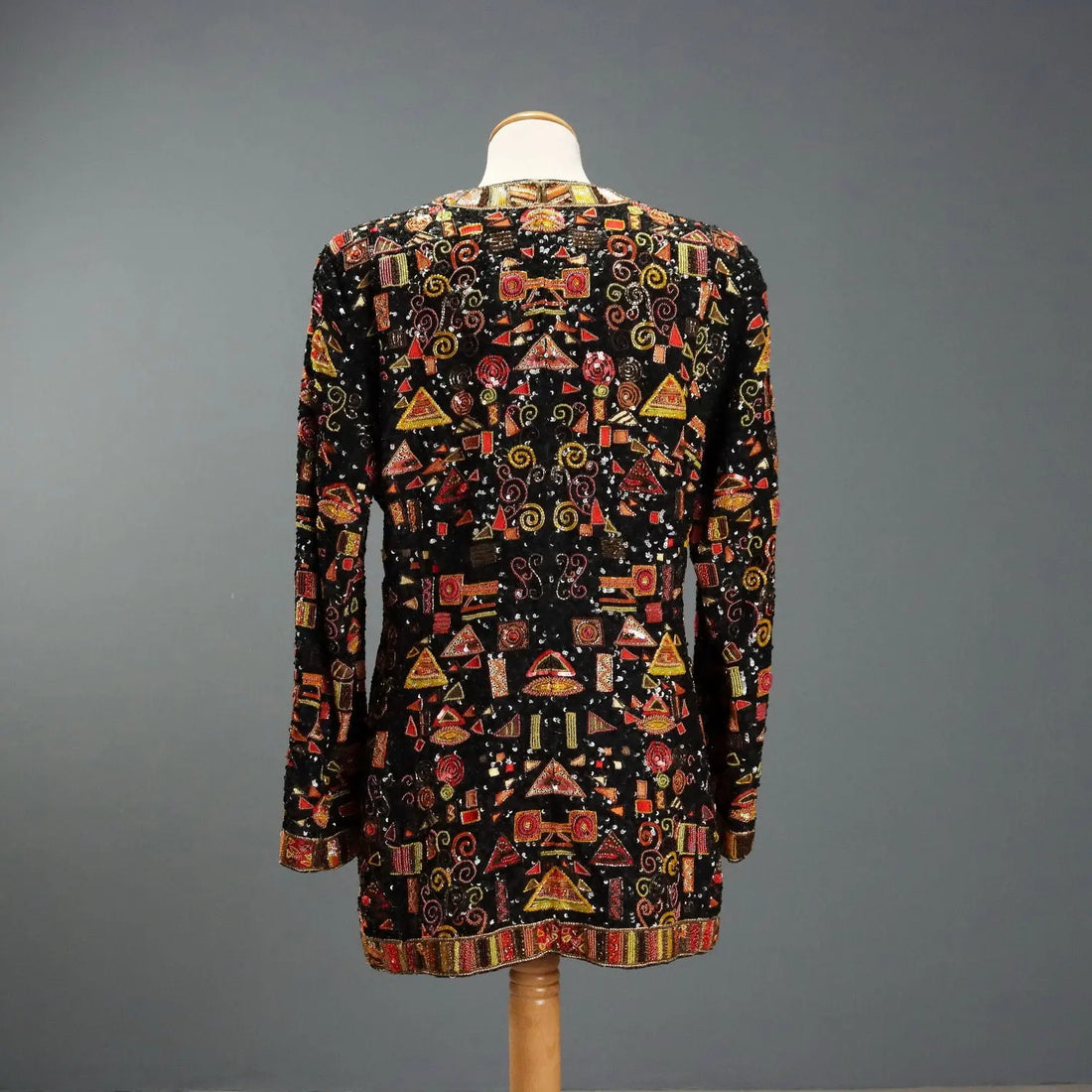 Vintage Jacket Embroidered Silk Paillettes UK Size 12/14 1980s - UK Size 12/14 | Clothing & House Linens | Vintage