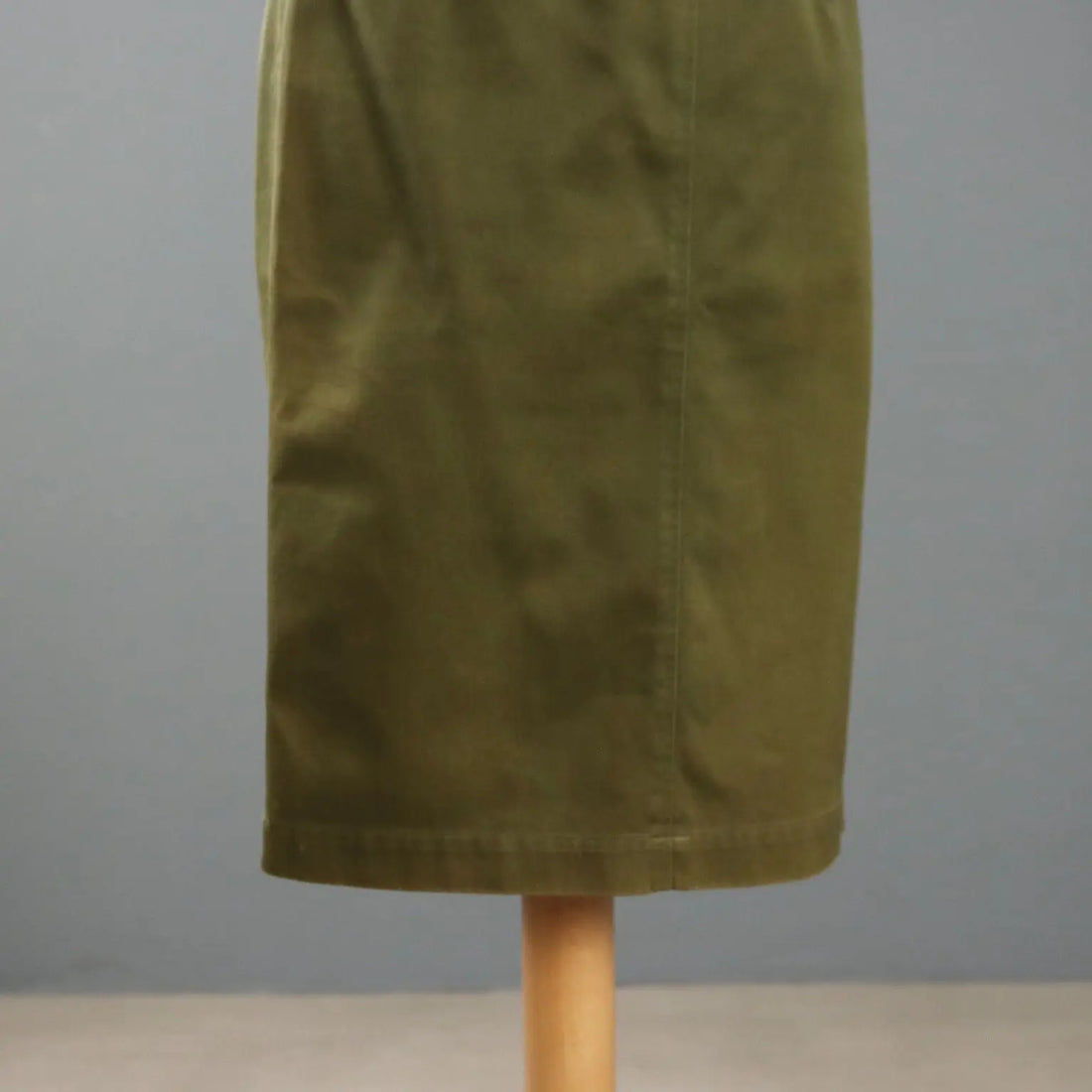 Alaia Vintage Skirt Green Cotton UK Size 10 Italy 1990s - UK Size 10 | Clothing & House Linens | Vintage