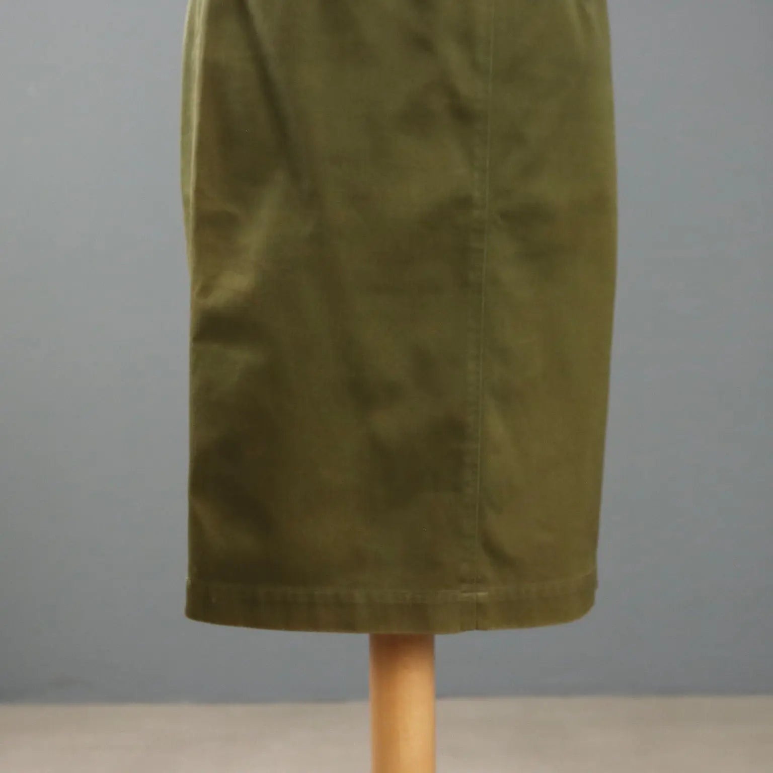 Alaia Vintage Skirt Green Cotton UK Size 10 Italy 1990s - UK Size 10 | Clothing & House Linens | Vintage